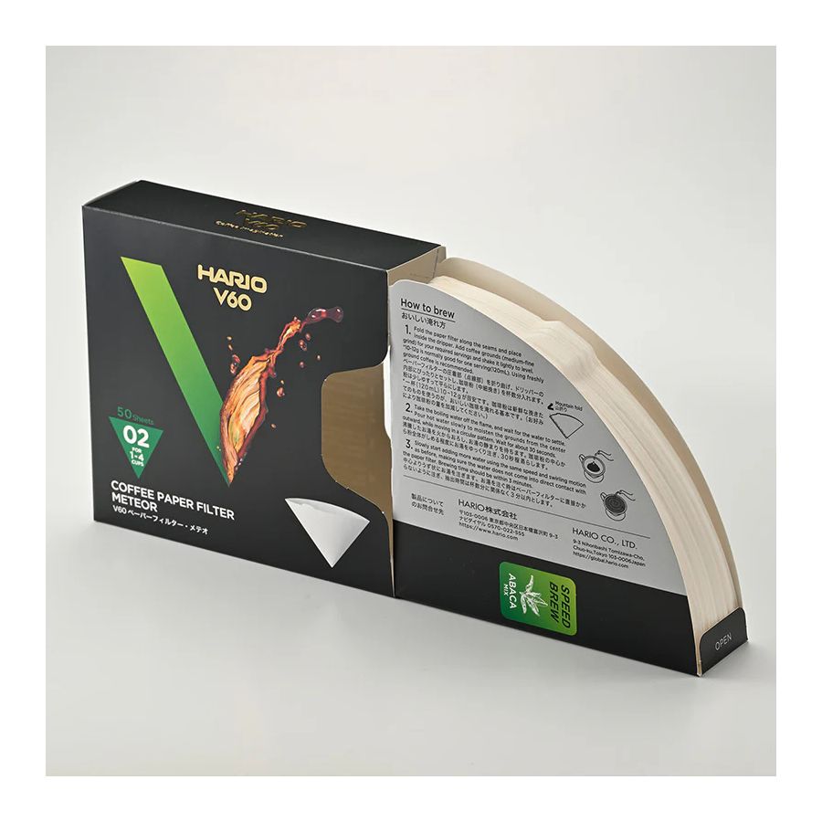 
                  
                    Hario Meteor Paper Filter V60 02 Box (50 Stück)
                  
                